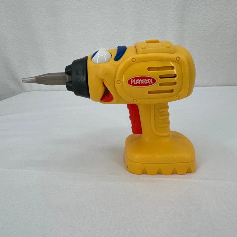 Vtg 2000s Playskool Cool Crew Phil the Drill Toy Tool Interactive Pretend Play